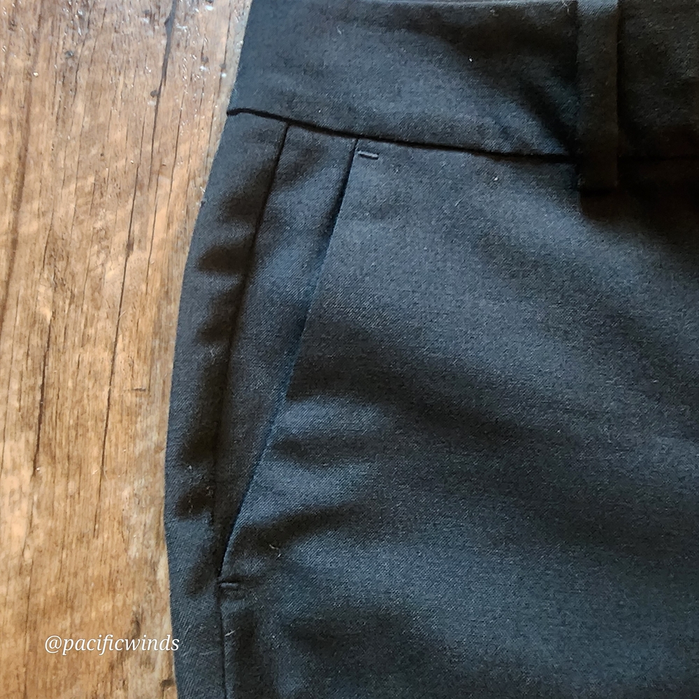 Ann Taylor Pleated Signature Black Slacks Pants Size 0 EUC! - Picture 5 of 15